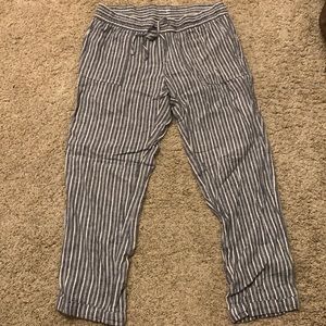 Old Navy linen striped pants. Like new